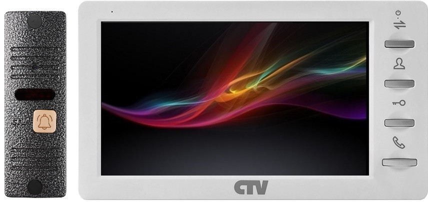 Кликните для увеличения изображения Комплект видеодомофона CTV-DP1701S