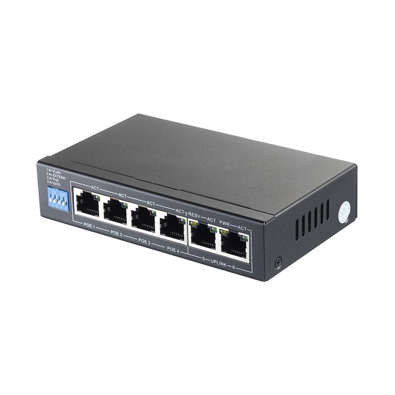 6-портовый POE коммутатор RL-SW4P2