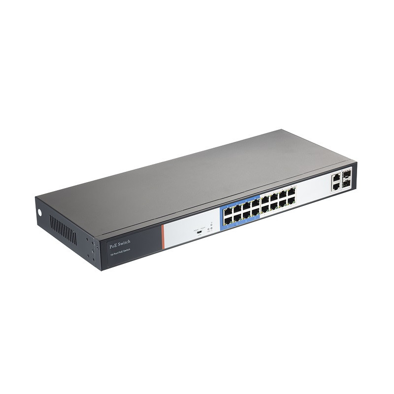 18-портовый POE коммутатор RL-SW16P2S2
