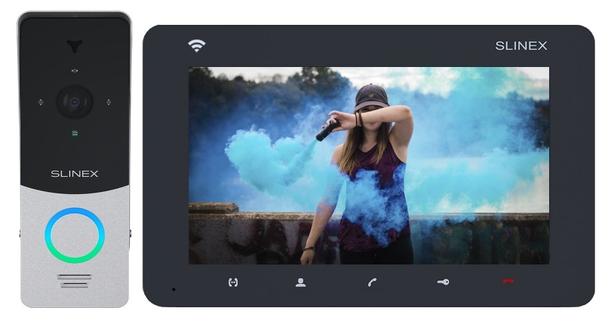 Комплект WI-FI видеодомофона Slinex SM-07N Cloud + Slinex ML-20HD