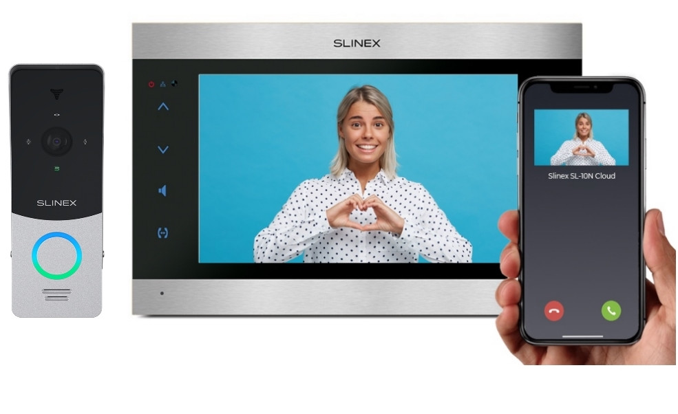 Комплект WI-FI видеодомофона Slinex SL-10N Cloud + Slinex ML-20HD