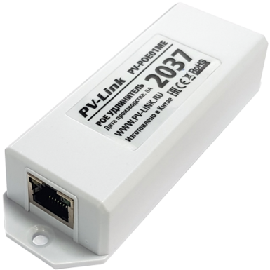 Одноканальный удлинитель PoE, 140 м, 25,5 Вт, 10/100 Мбит/с PV-POE01ME