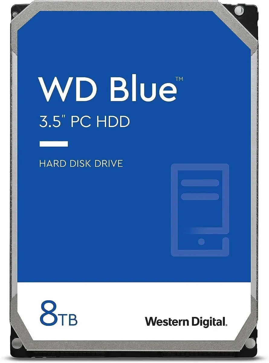 Жесткий диск WD Blue WD80EAAZ, 8ТБ, HDD, SATA III, 3.5